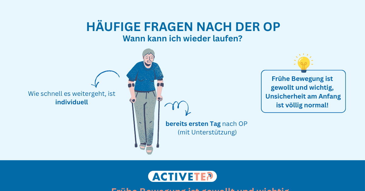 Häufige Fragen rund um die OP: Ab wann kann ich wieder laufen?